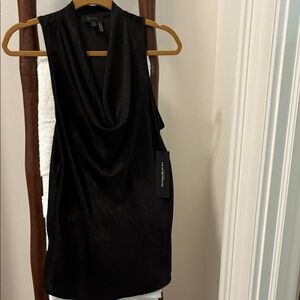 Donna Karan Black Sleeveless Top